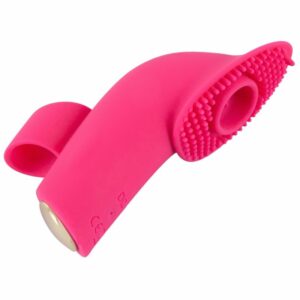 „Licking and Pulsating Finger Stimulator“ mit Action-Zunge und Pulsator/Saug-Funktion