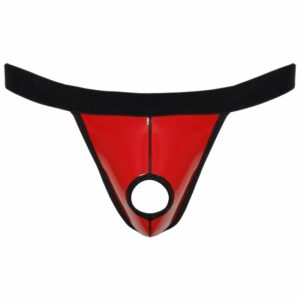 String aus Lack mit breitem Webgummibund
