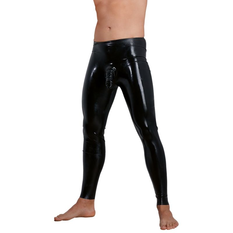 Leggings aus Latex mit Penis-Hoden-Hülle Leggings aus Latex mit Penis-Hoden-Hülle
