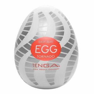Masturbator „Egg Tornado“ mit Spiralrillen-Stimulationsstruktur