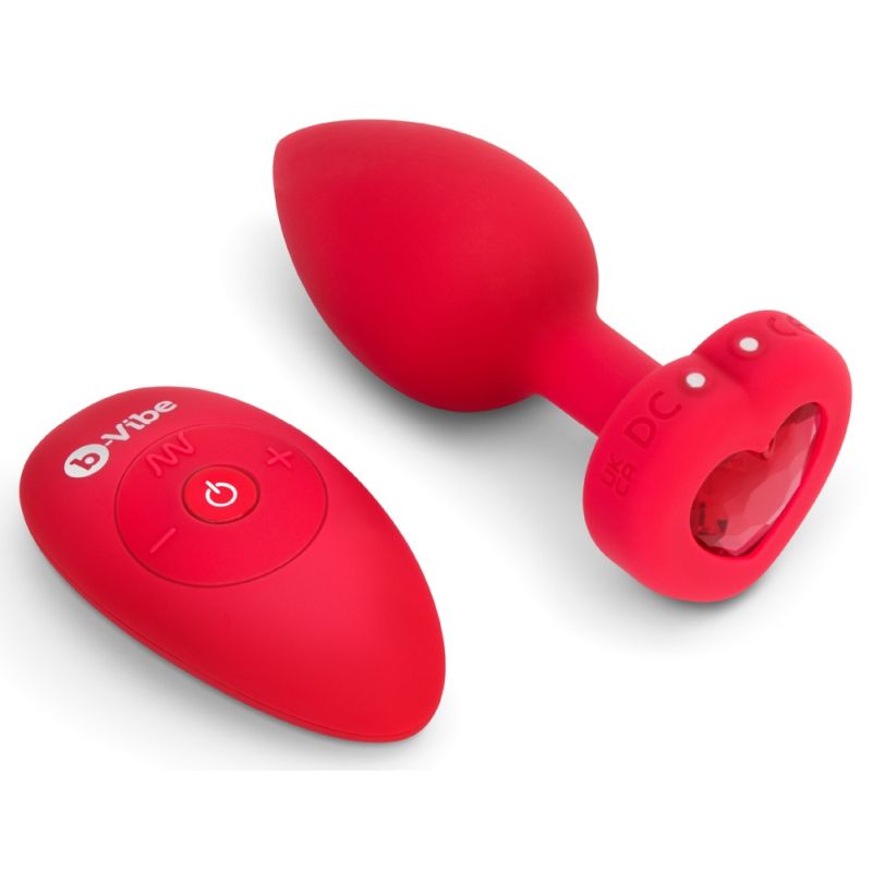 Vibro-Analplug „vibrating heart“ mit funkelndem Herz-Stopper Vibro-Analplug „vibrating heart“ mit funkelndem Herz-Stopper