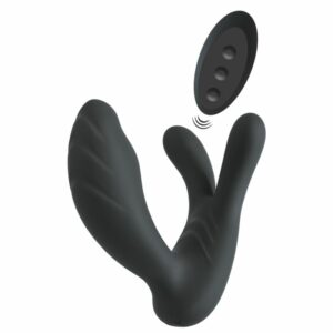 „RC G- & P-Spot Vibrator“ mit Klitoris-/Hodenstimulator